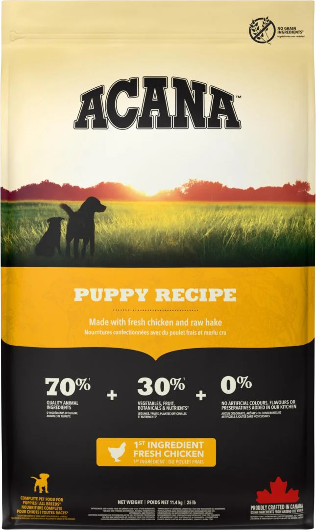 Acana hondenvoer Heritage puppy kip 11,4 kg