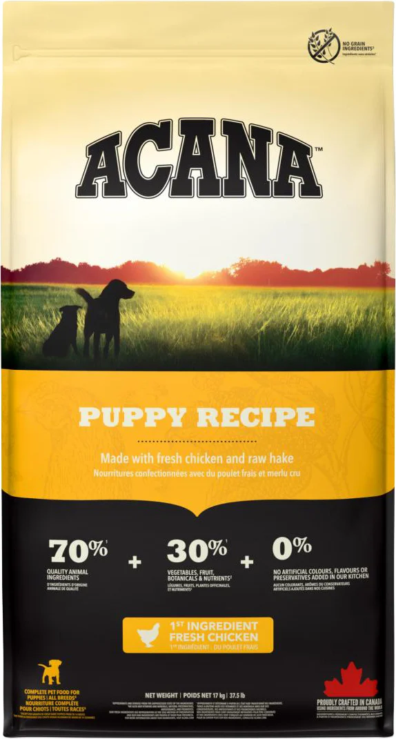 Acana hondenvoer Heritage puppy kip 17 kg