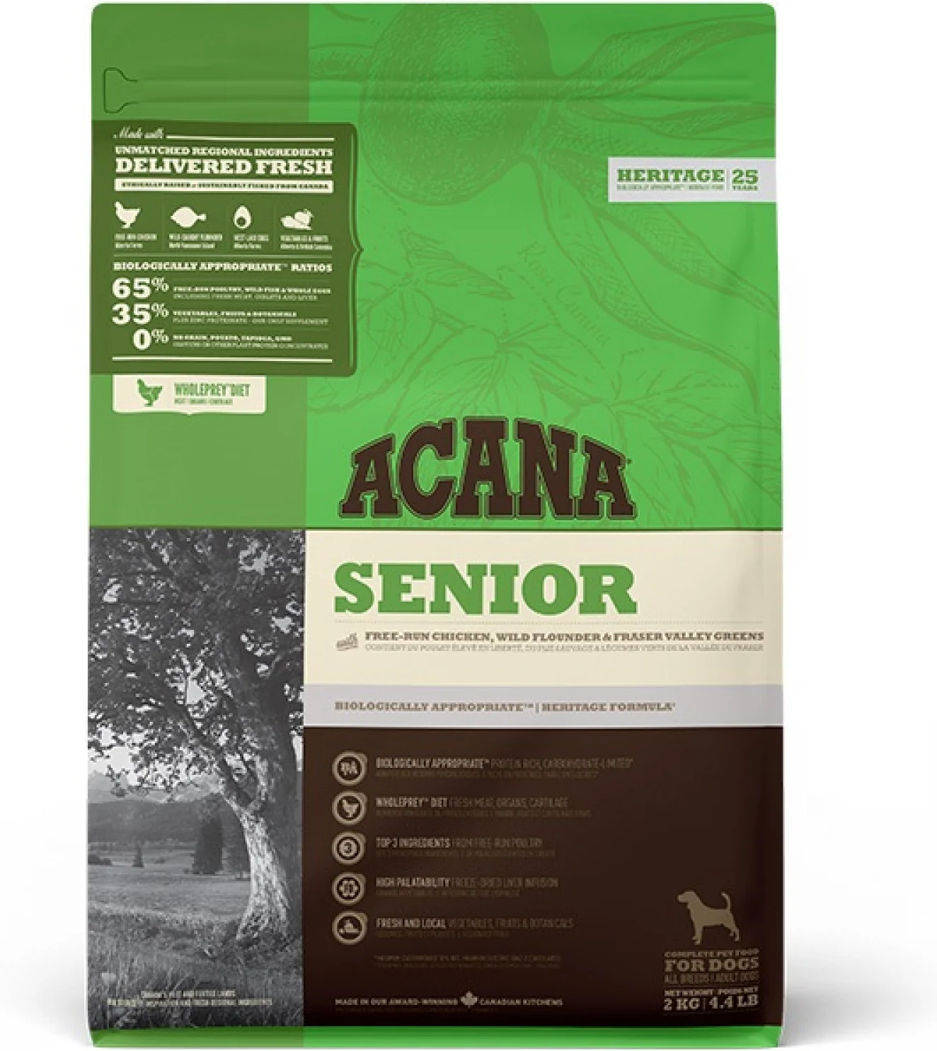 Acana hondenbrokken Heritage senior gevogelte 2 kg