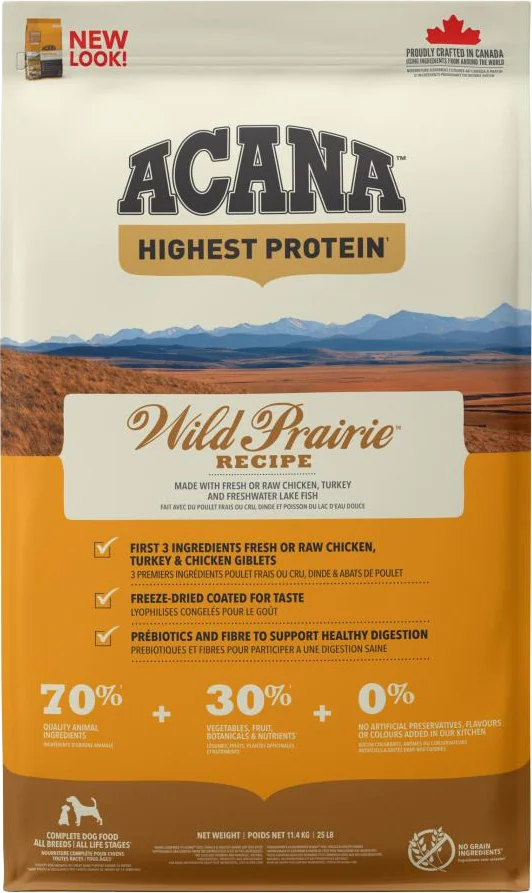 Acana hondenvoer Wild Prairie adult kip 11,4 kg