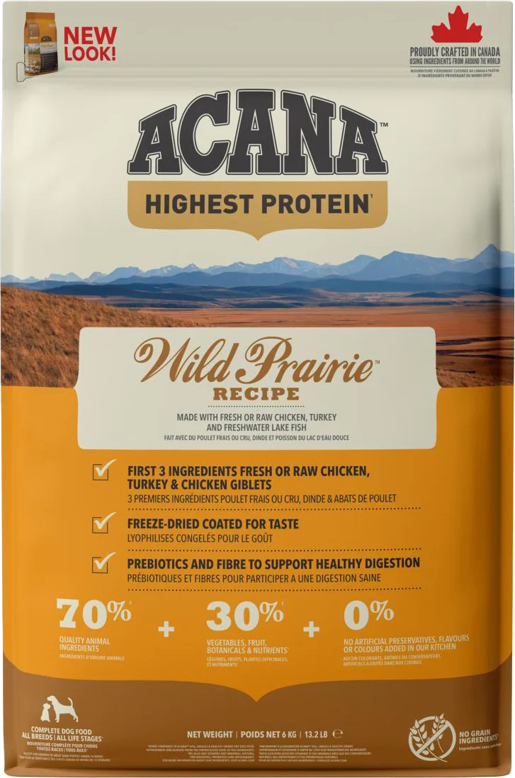 Acana hondenvoer Wild Prairie adult kip 6 kg