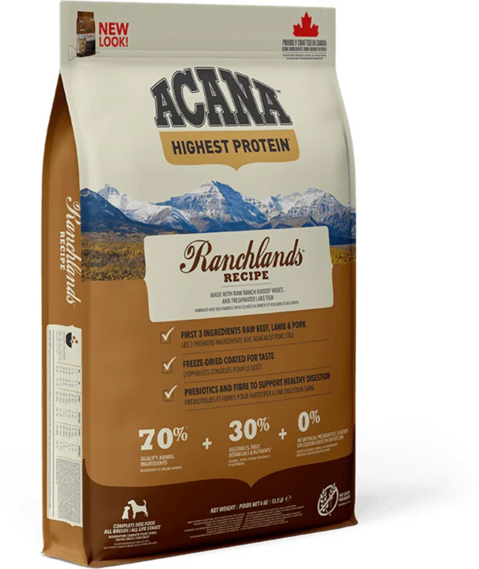 Acana hondenbrokken Ranchlands vlees 11,4 kg