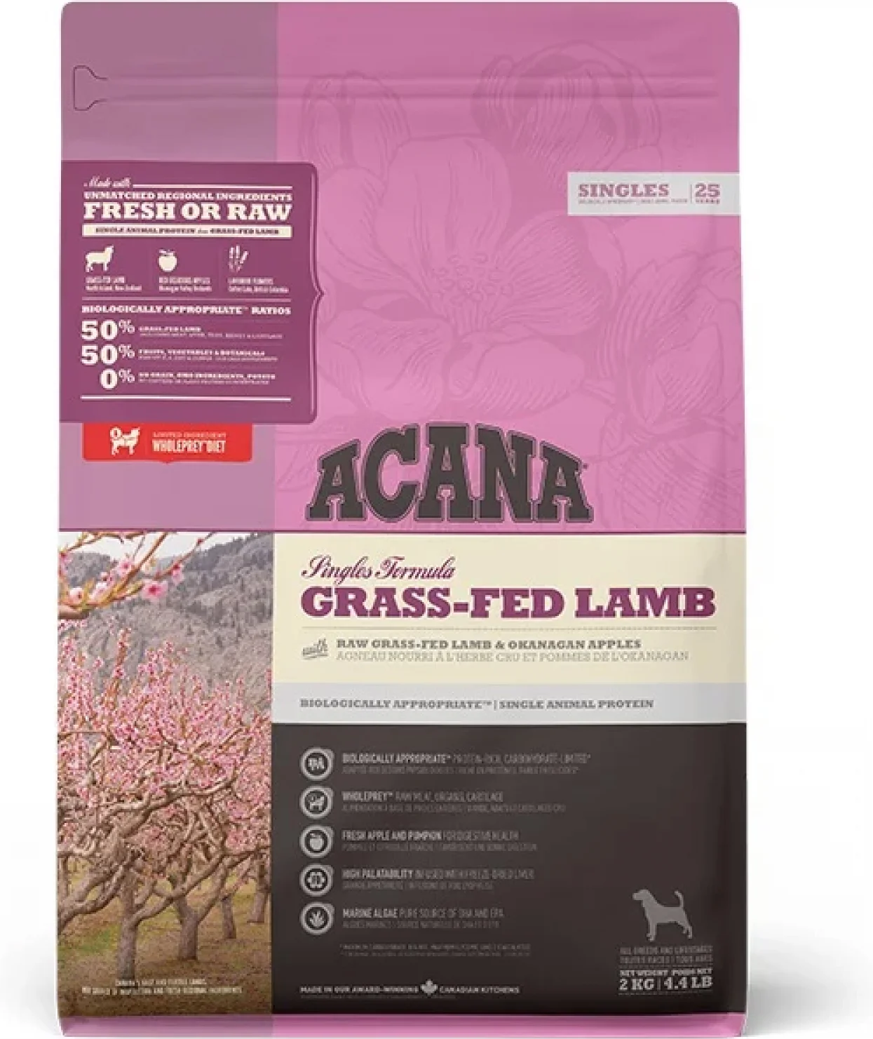 Acana hondenbrokken Singles lam 2 kg
