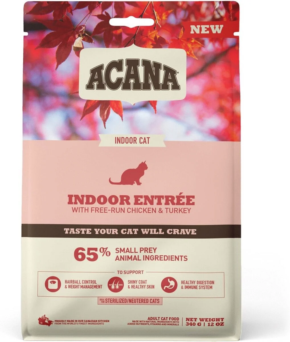 Acana kattenbrokken Indoor Entrée adult kip / gevogelte 340 g