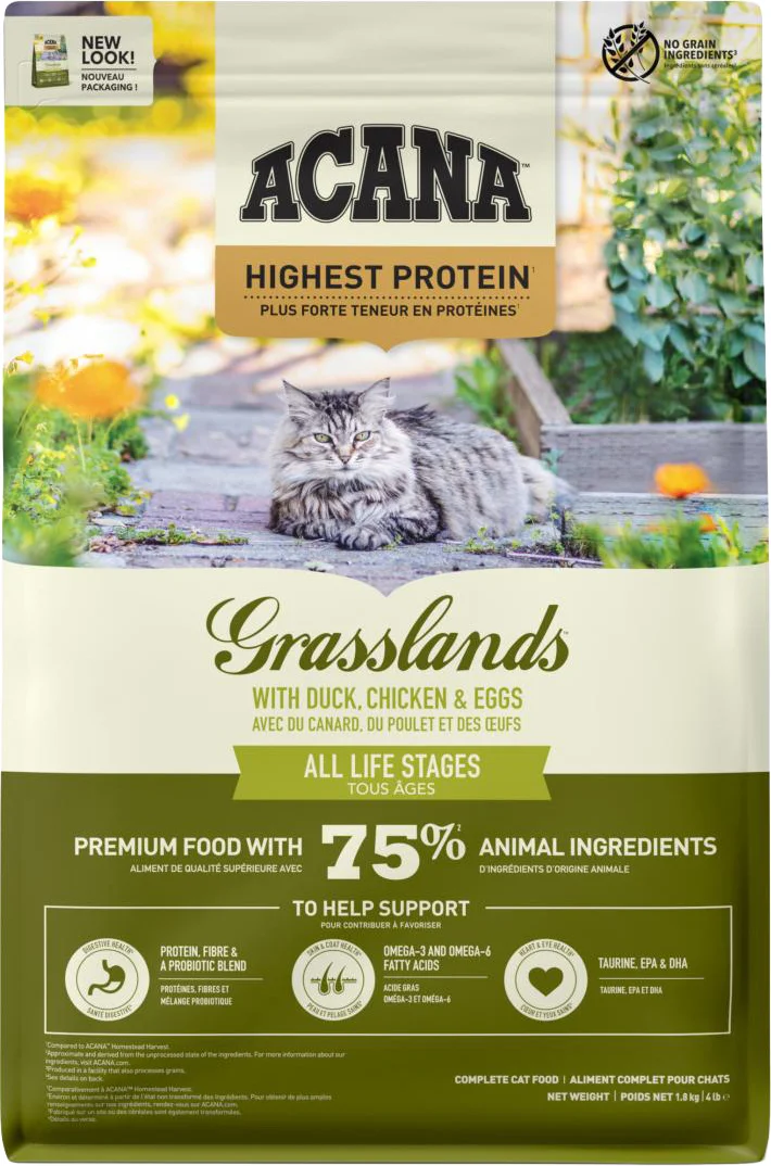 Acana kattenvoer brokken Grasslands adult gevogelte 1,8 kg