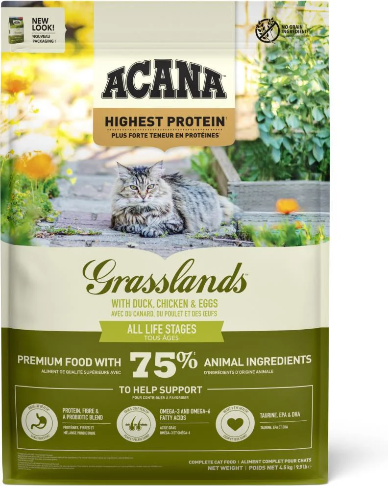 Acana kattenvoer Grasslands adult gevogelte 4,5 kg