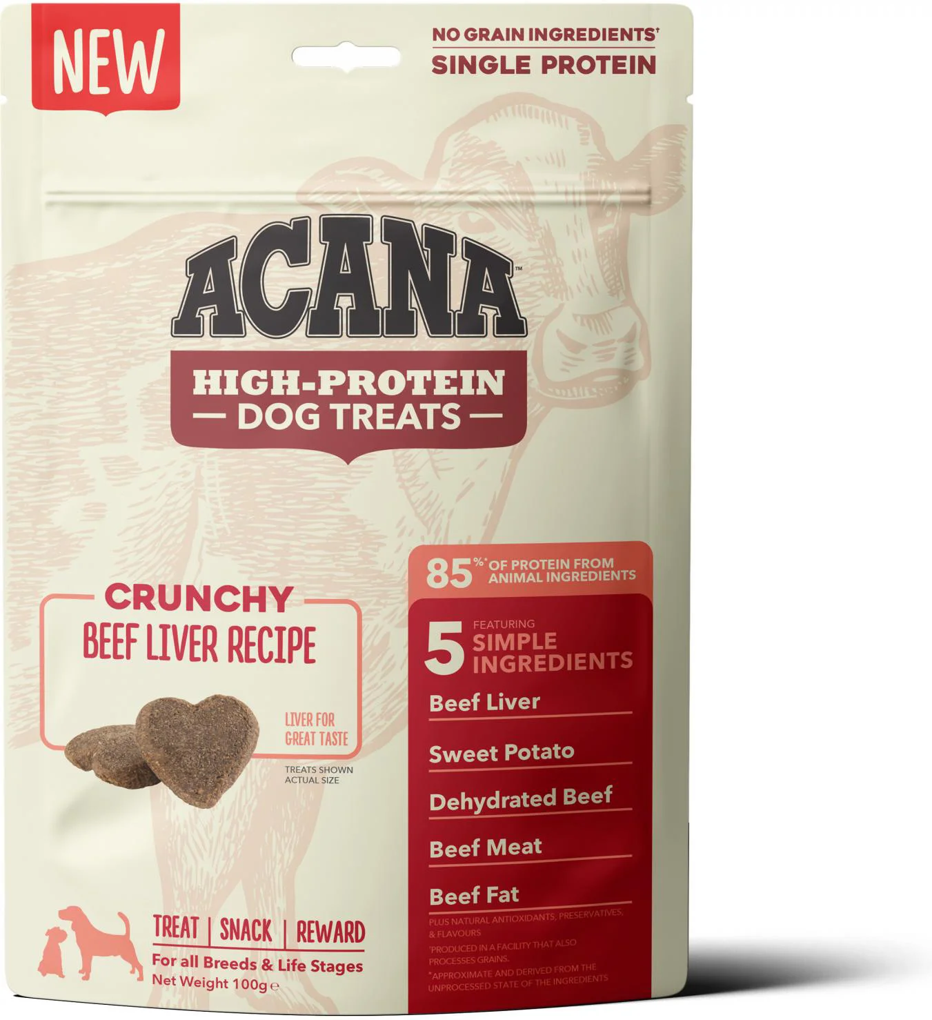 Acana hondenbrokken High-Protein rund 100 g