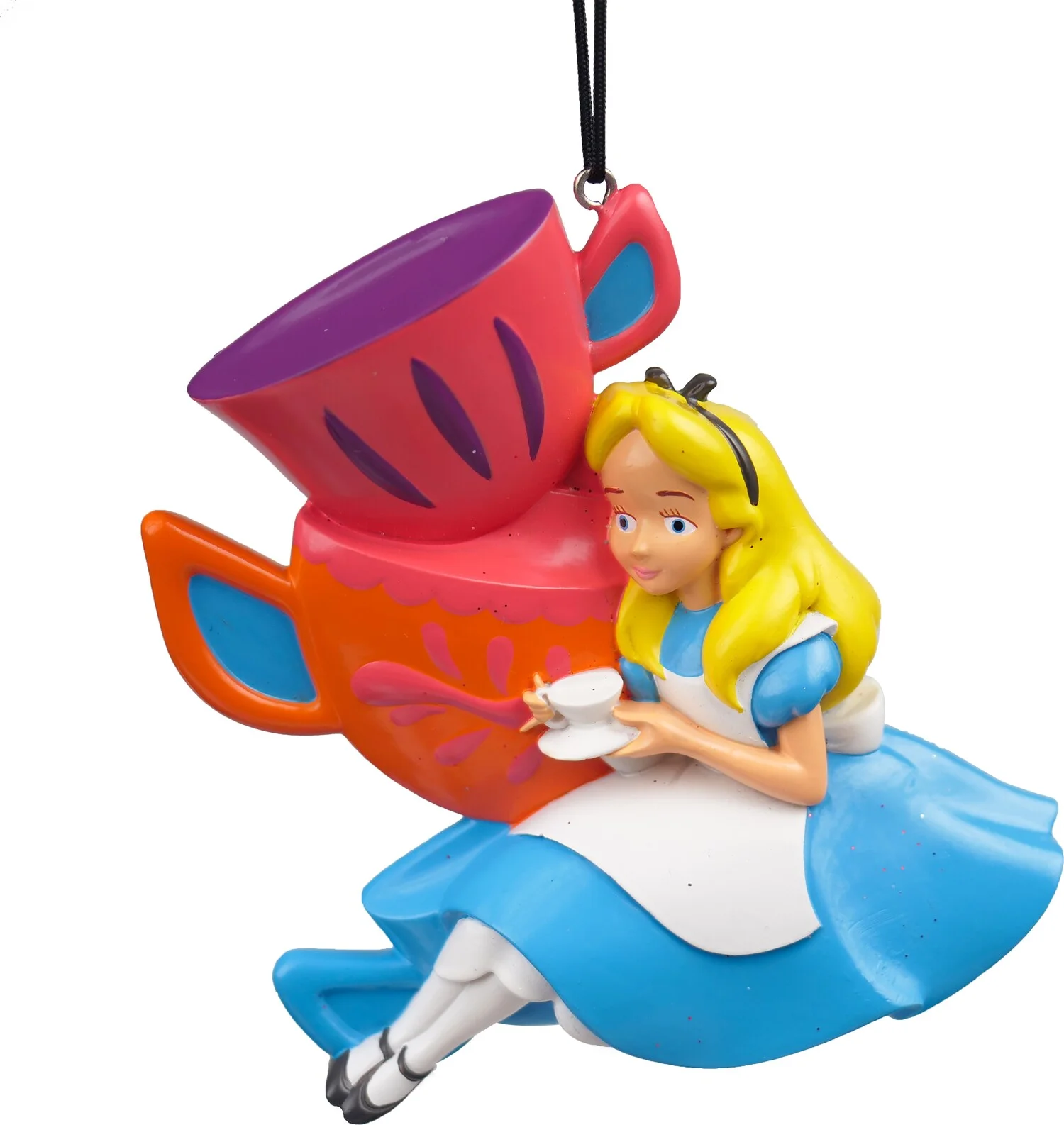 Disney  kerst ornament Alice in Wonderland Thee multi 8 x 1,5 x 9 cm