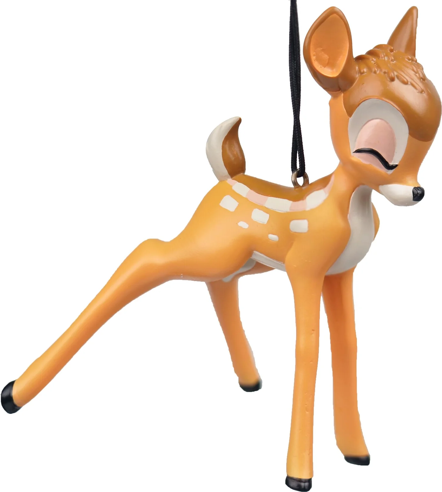 Disney kerst ornament Bambi bruin 8 x 10 x 9 cm