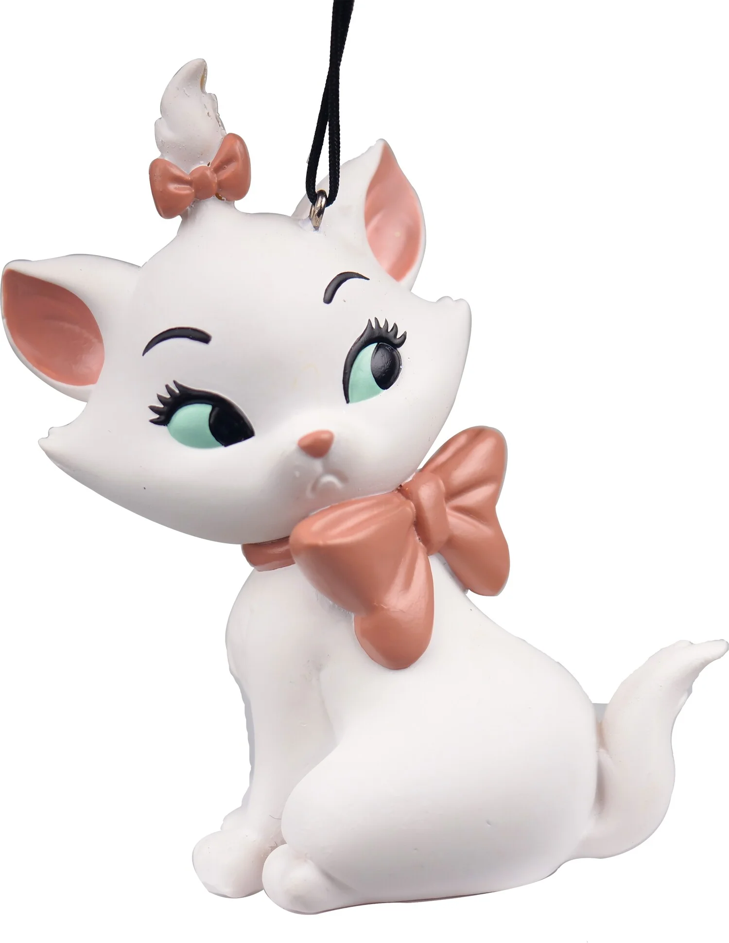 Disney kerst ornament Aristokatten Marie wit 8 x 10 x 10 cm