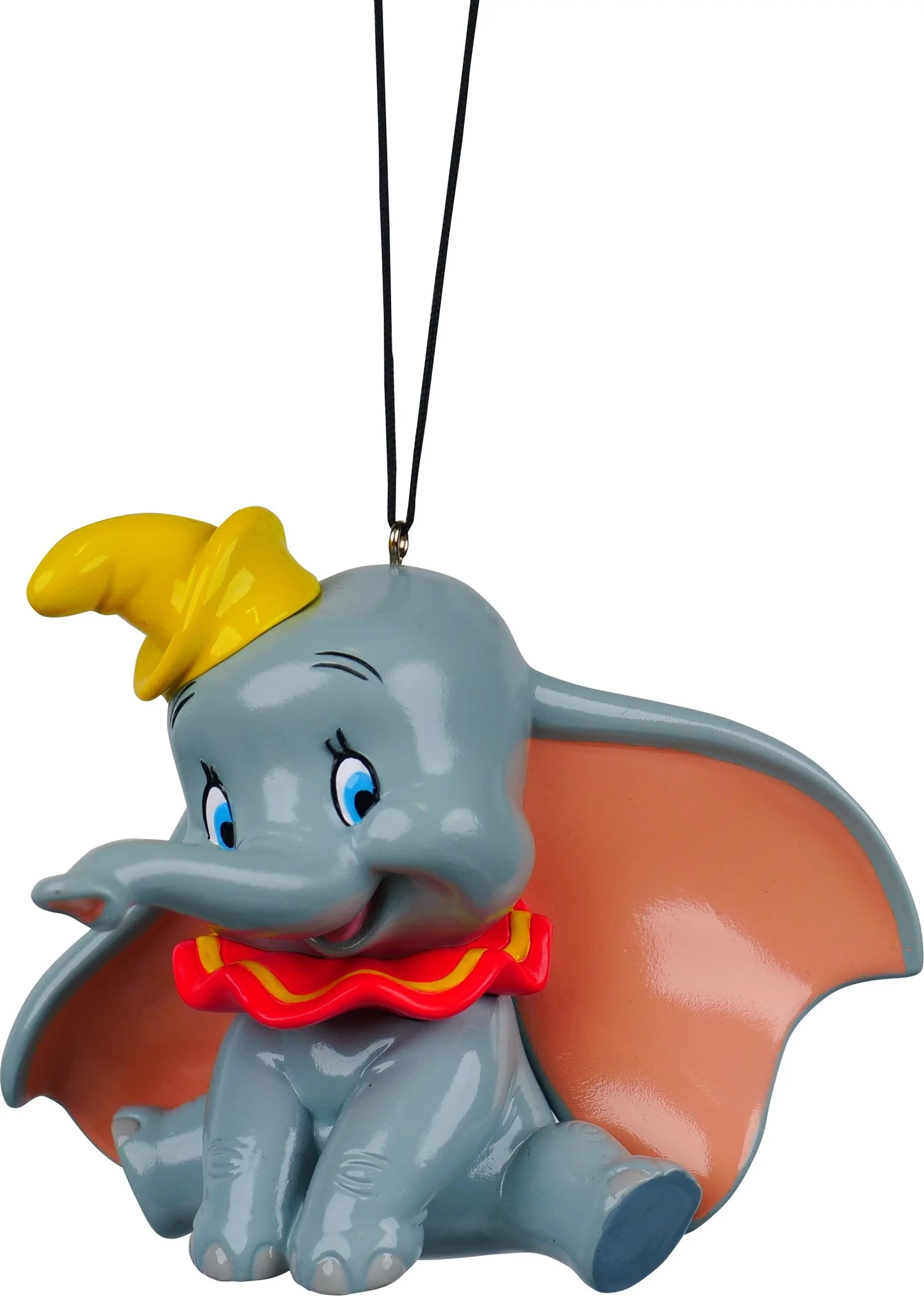Disney kerst ornament Dombo zittend grijs 10 x 8 x 6 cm