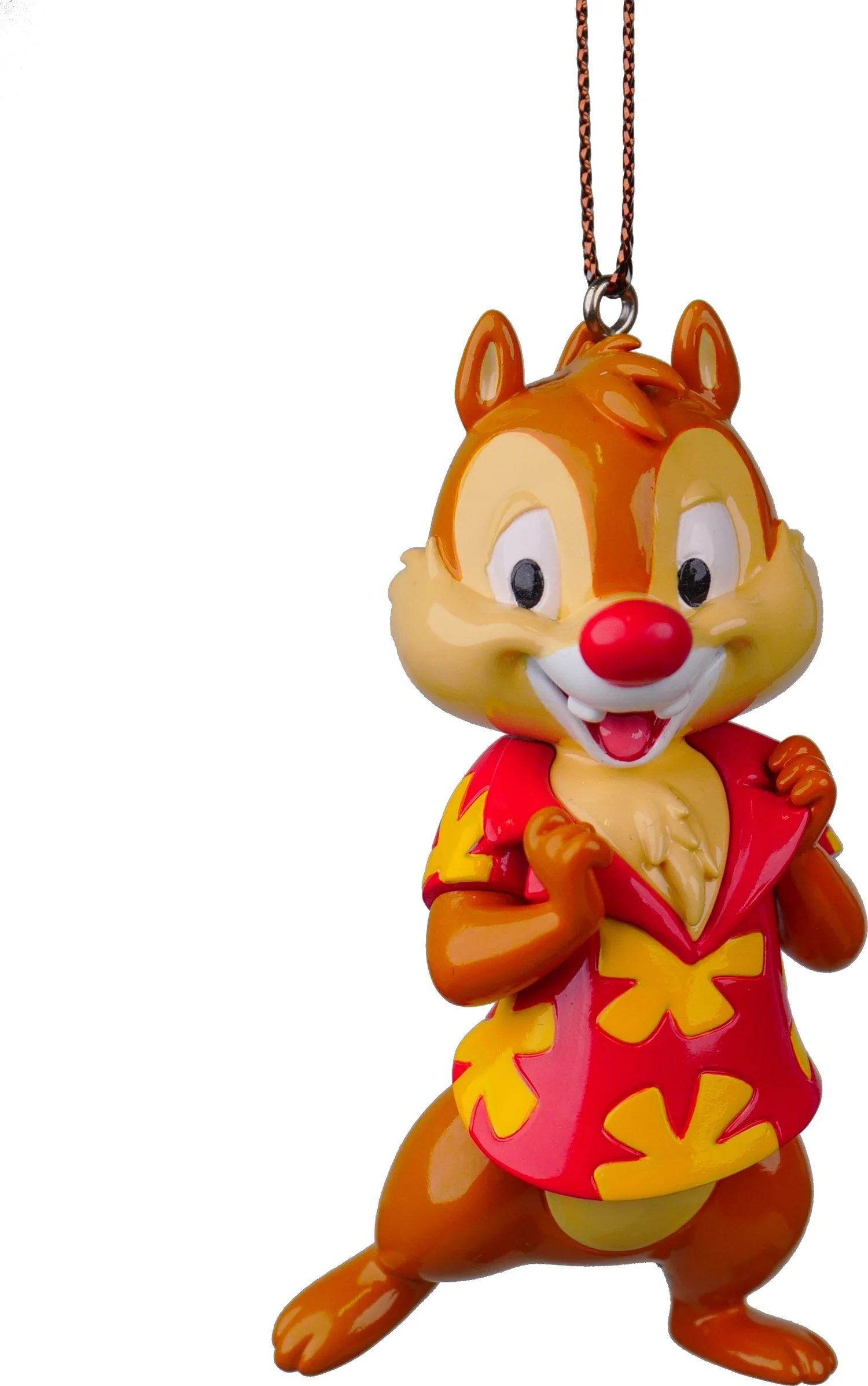 Disney kerst ornament Mickey en vrienden Babbel bruin 4 x 4 x 8 cm