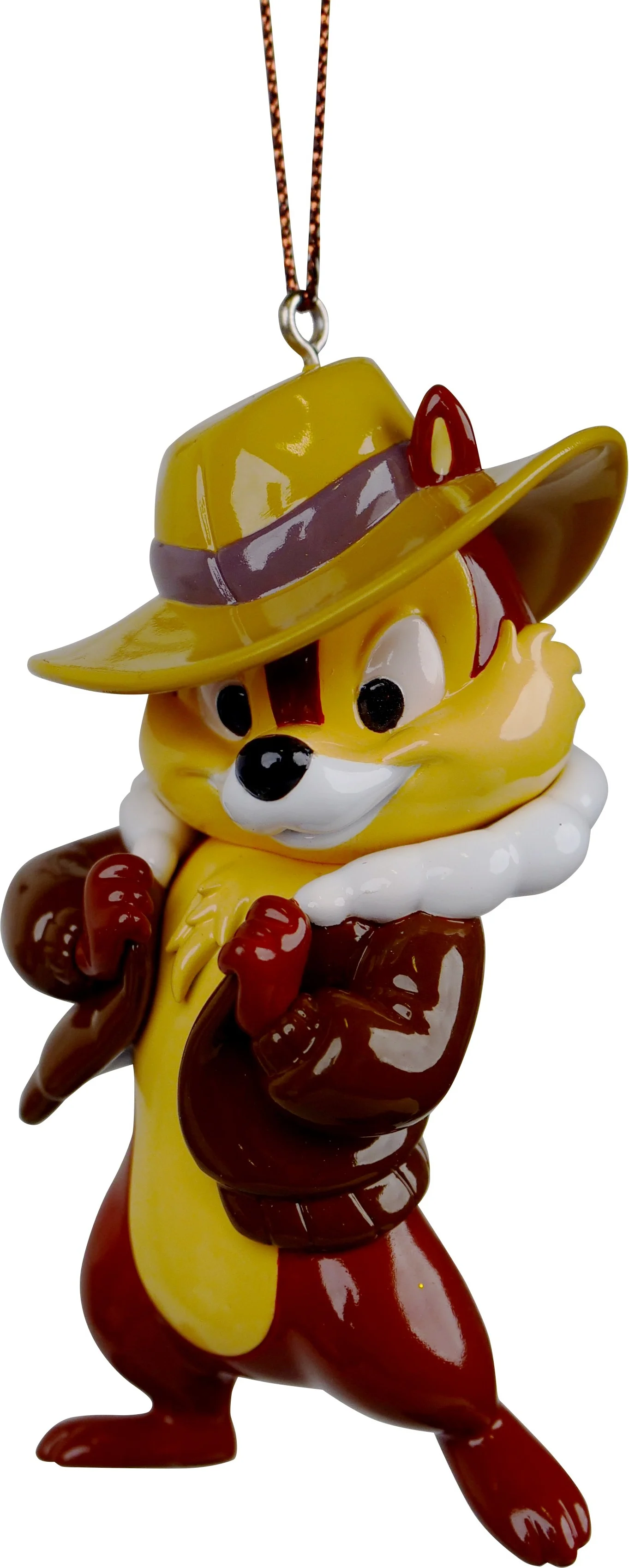 Disney kerst ornament Mickey en vrienden Knabbel bruin 4 x 5 x 8 cm