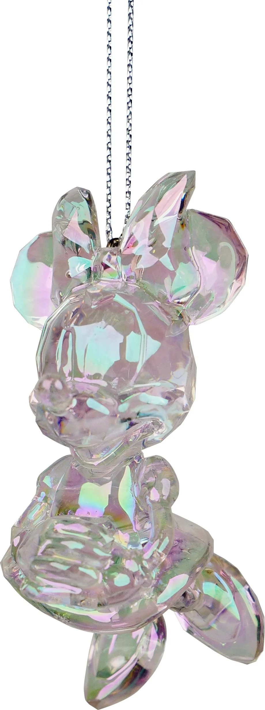Disney kerst ornament Minnie transparant 4 x 6 x 7 cm