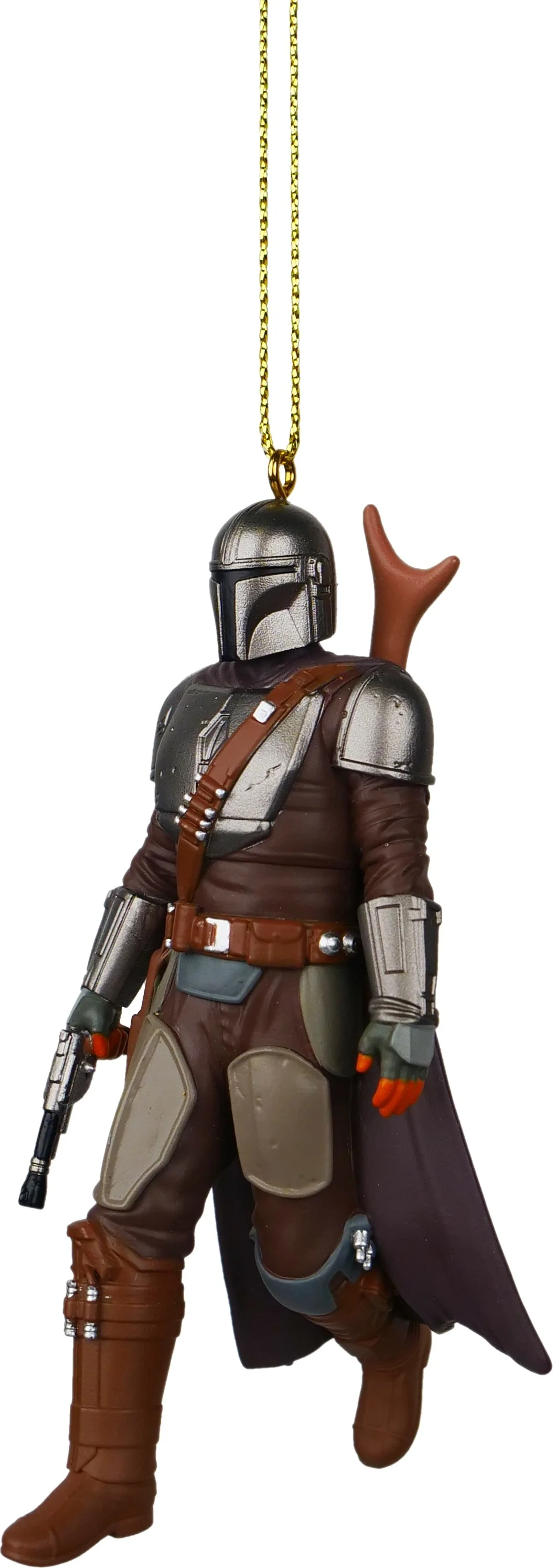 Disney kerst ornament Star Wars Mandalorian bruin 8 x 9 x 11 cm
