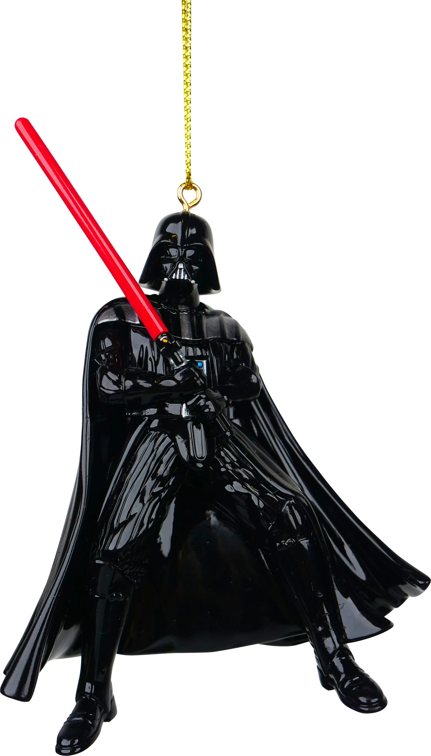 Disney kerst ornament Star Wars Darth Vader zwart 9 x 11 x 11 cm