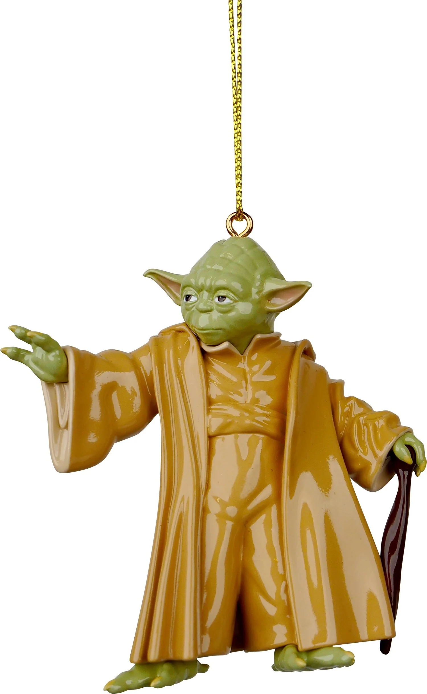 Disney kerst ornament Star Wars Yoda groen 3 x 8 x 9 cm