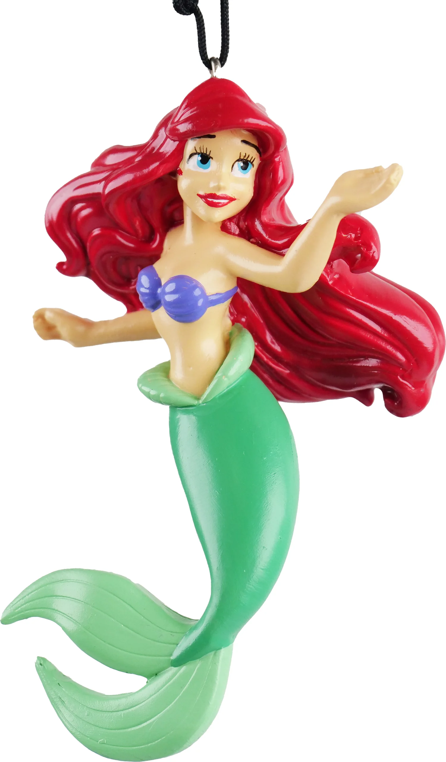 Disney kerst ornament De kleine zeemeermin Ariël groen 6 x 4 x 9 cm
