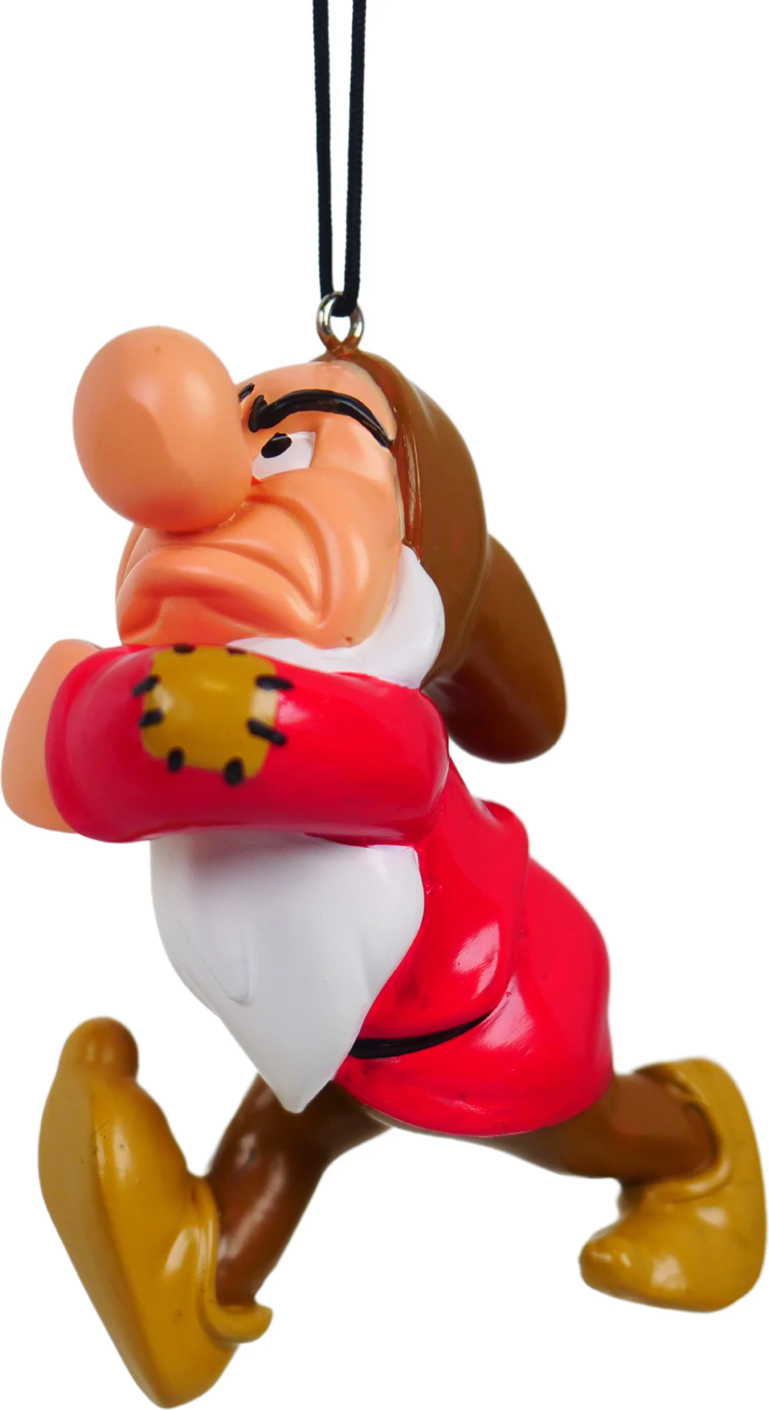 Disney kerst ornament Sneeuwwitje Grumpy rood 7 x 6 x 9 cm