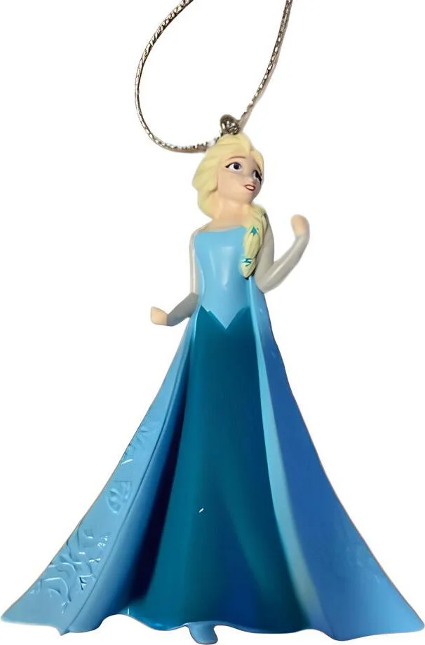 Disney kerst ornament Frozen Elsa blauw 7 x 6 x 9,5 cm