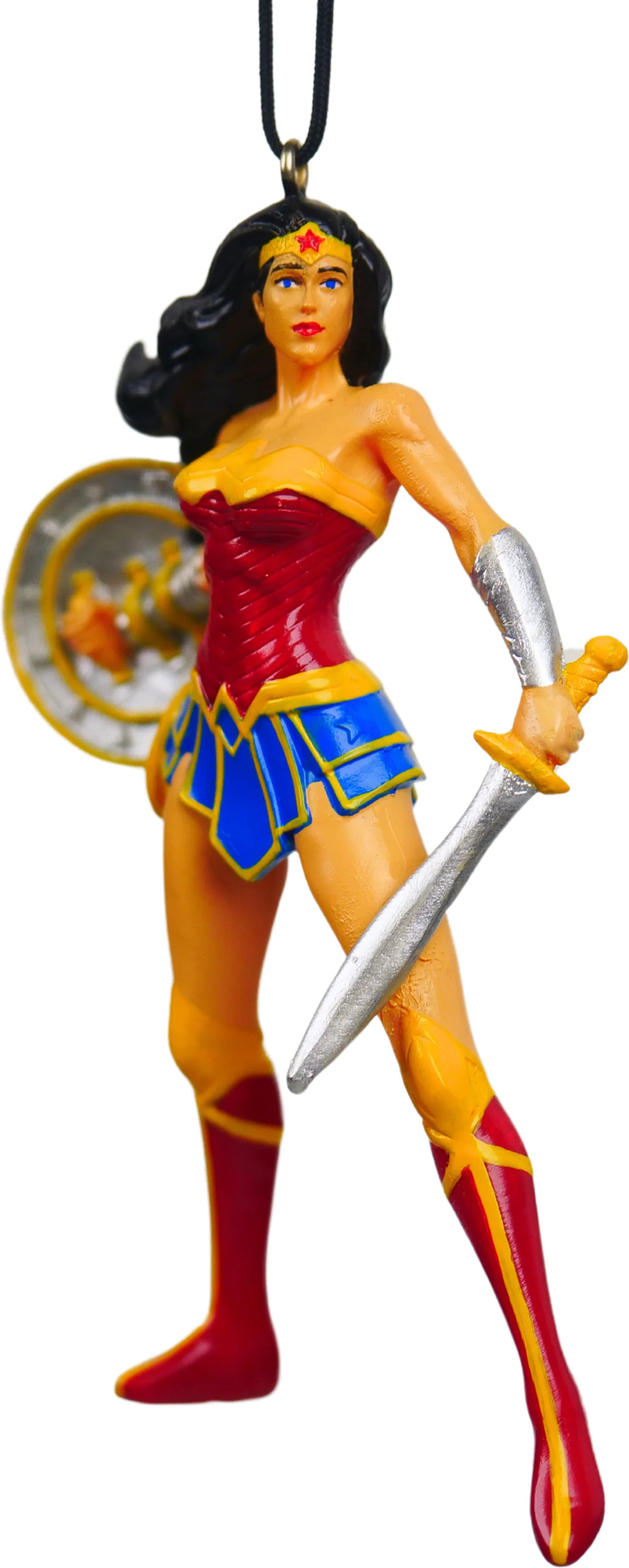 Disney kerst ornament DC Wonderwoman rood 6 x 4 x 10 cm