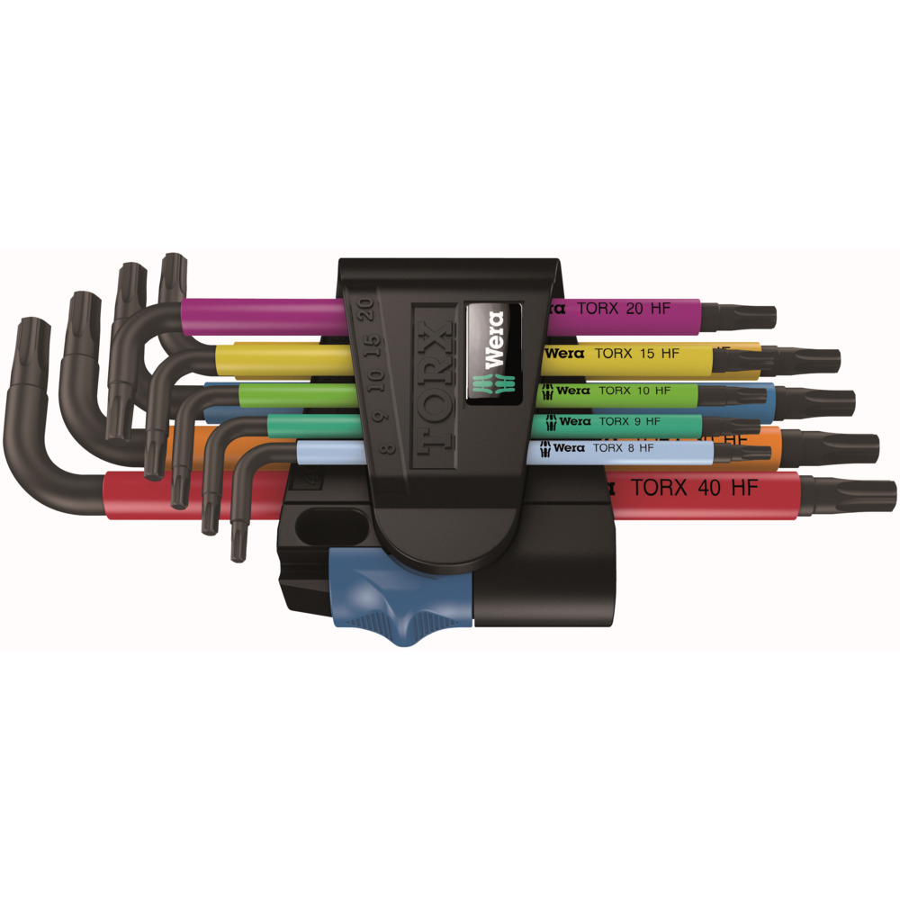 Wera Stiftsleutelset 967/9 TX Multicolour HF1 Met Vasthoudfunctie 9-Delig