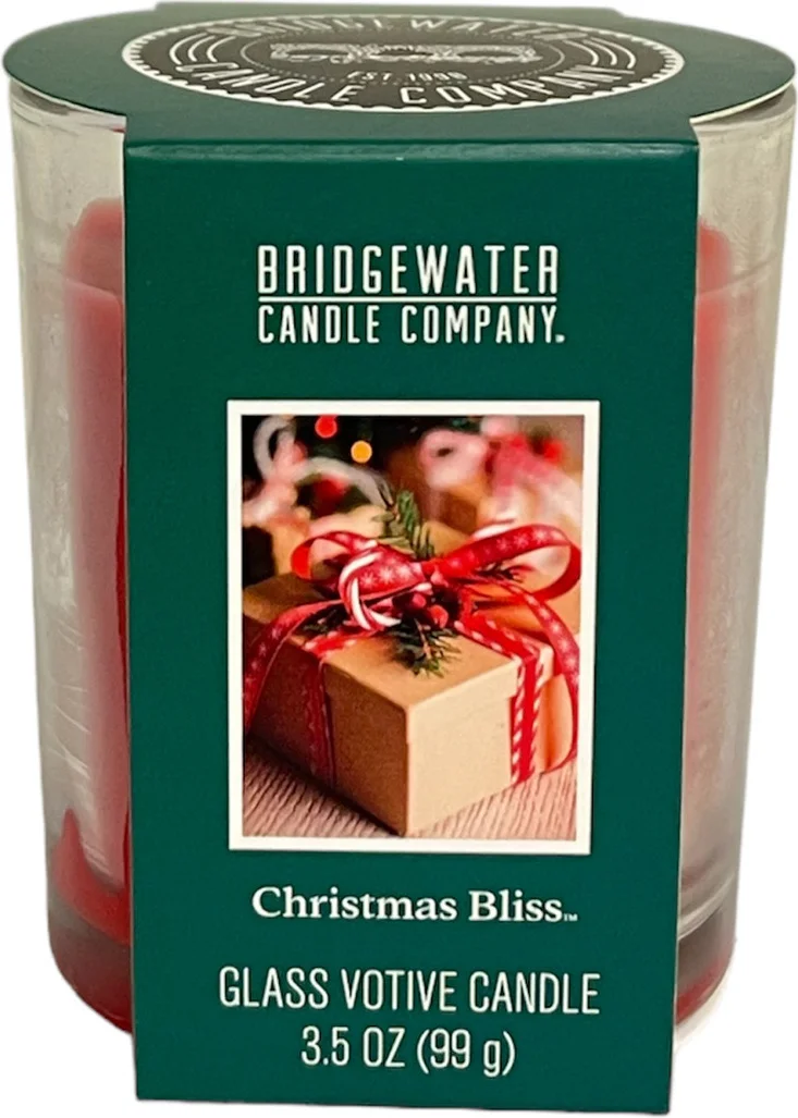 Bridgewater geurkaars Christmas Bliss Oriental & Spice rood 25 uur 6 x 6 x 7,6 cm