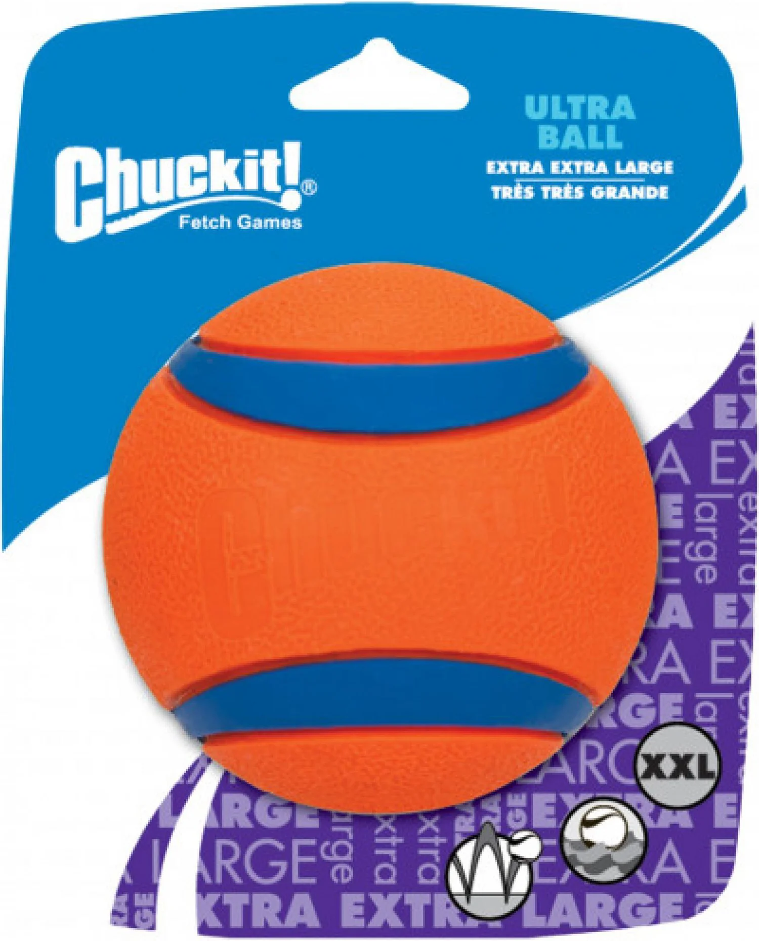 Chuckit! hondenspeelgoed tennisbal Ultra D 10 cm