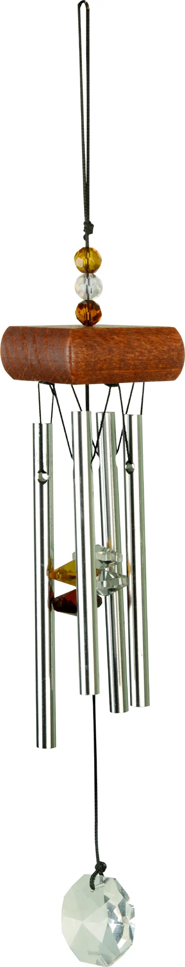 Art Bizniz windgong kristal bruin 3 x 3 x 27 cm