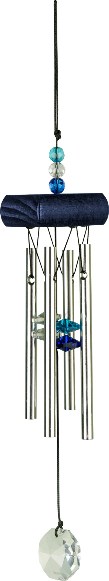 Art Bizniz windgong kristal blauw 3 x 3 x 27 cm