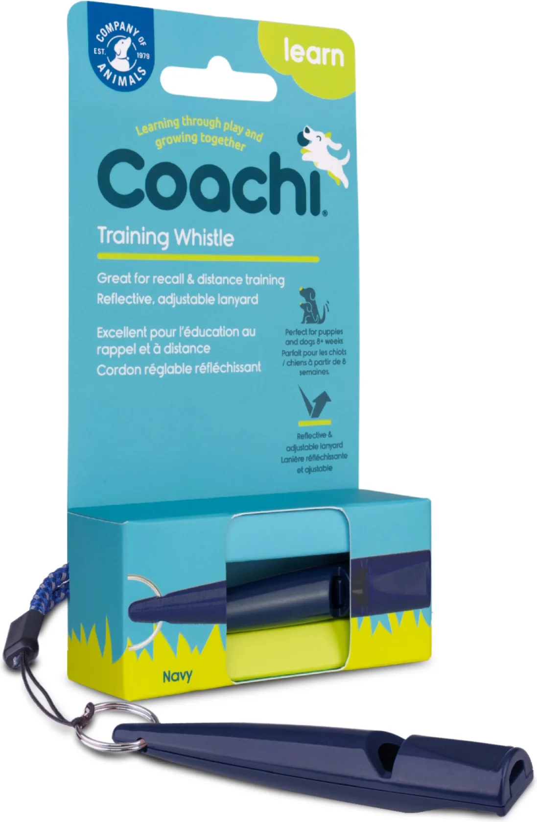 Coachi hondenspeelgoed training fluit blauw 9 x 3 x 3 cm
