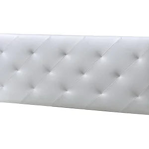 Gecapitonneerd hoofdeinde Rombo 150×60 cm Wit, Gewatteerd met Schuim, 8 cm dik.