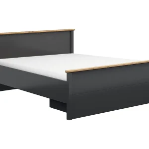 Eend Charcoal Grey en Hout 160×200 bed