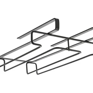 Dubbele Glazenhanger LAVA Metaltex Touch-Therm® Zwart Dubbele Glazenhanger LAVA Metaltex Touch-Therm® Zwart