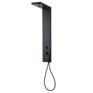 Essekadra mechanisch douchepaneel zwart – Essebagno Essekadra mechanisch douchepaneel zwart – Essebagno