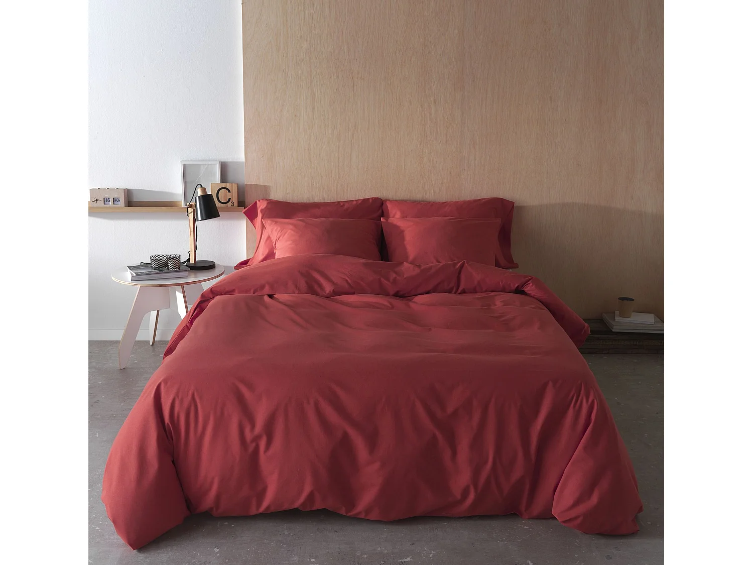 Duvet cover Liso Coral bed 120 cm - 200x200 cm, 200 thread count cotton