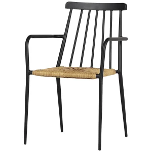 Evira tuinstoel stapelbaar, zwart en naturel. Evira tuinstoel stapelbaar, zwart en naturel.