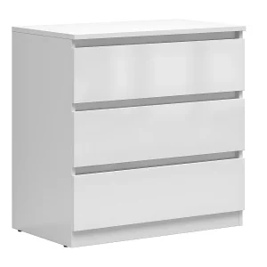 Commode 3 tiroirs Edwin Blanc