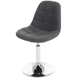 Eetkamerstoel MCW-A60, stof/textiel lichtgrijs, voet chroom Eetkamerstoel MCW-A60, stof/textiel lichtgrijs, voet chroom