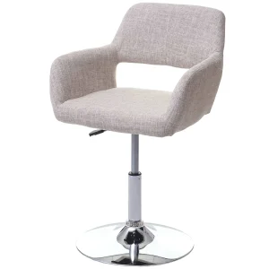 Eetkamerstoel MCW-A50 III, crème/grijs, chromen onderstel Eetkamerstoel MCW-A50 III, crème/grijs, chromen onderstel