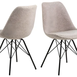Erop eetkamerstoel beige.