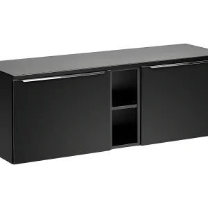 Meuble sous-vasque 140cm 2 niches Éros Noir Meuble sous-vasque 140cm 2 niches Éros Noir