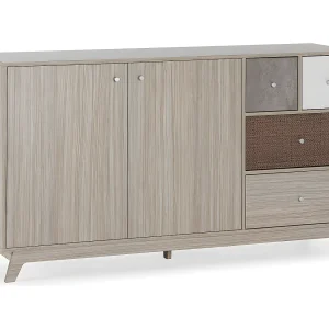 Dressoir Maia 2 deuren 4 laden multicolor Dressoir Maia 2 deuren 4 laden multicolor