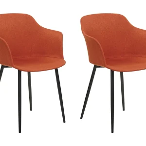 Set van 2 eetkamerstoelen ELIM Oranje Set van 2 eetkamerstoelen ELIM Oranje