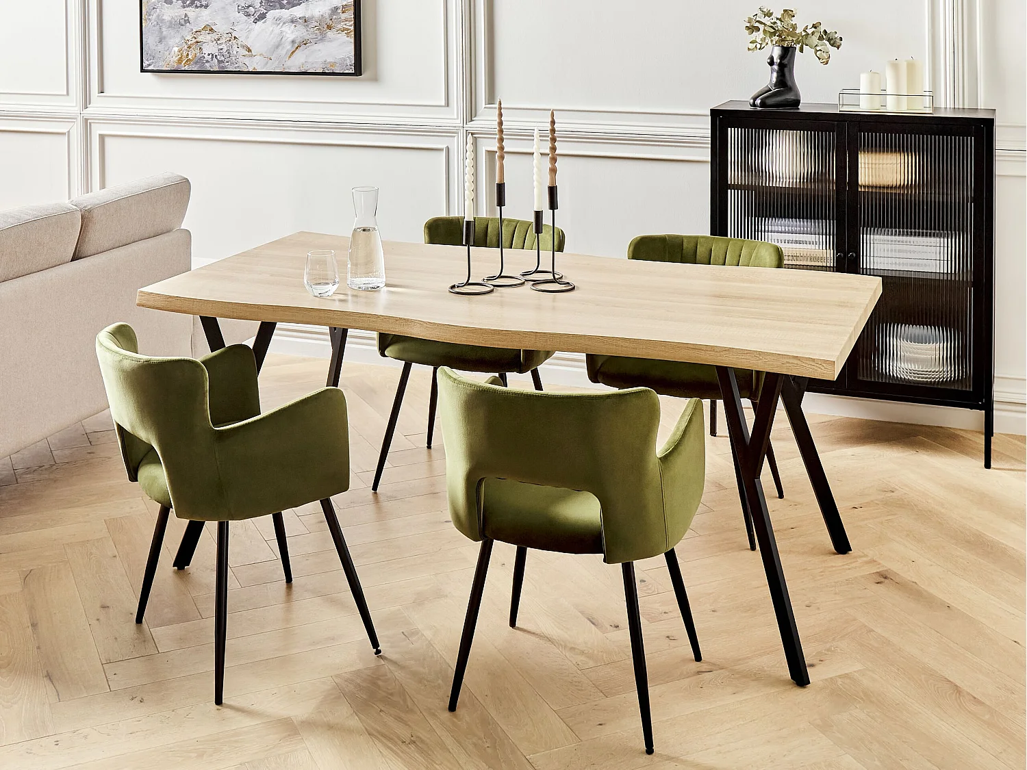 Eettafel ALTON Lichtbruin 180 cm 90 cm
