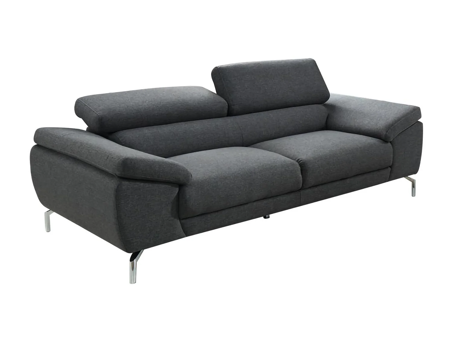 Driezitsbank van microvezel GRETEL - grijs, bruin of beige