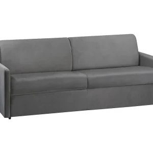 Express vierzits slaapbank van fluweel – Antraciet – CALIFE – Koop nu goedkoop online Express vierzits slaapbank van fluweel – Antraciet – CALIFE – Koop nu goedkoop online