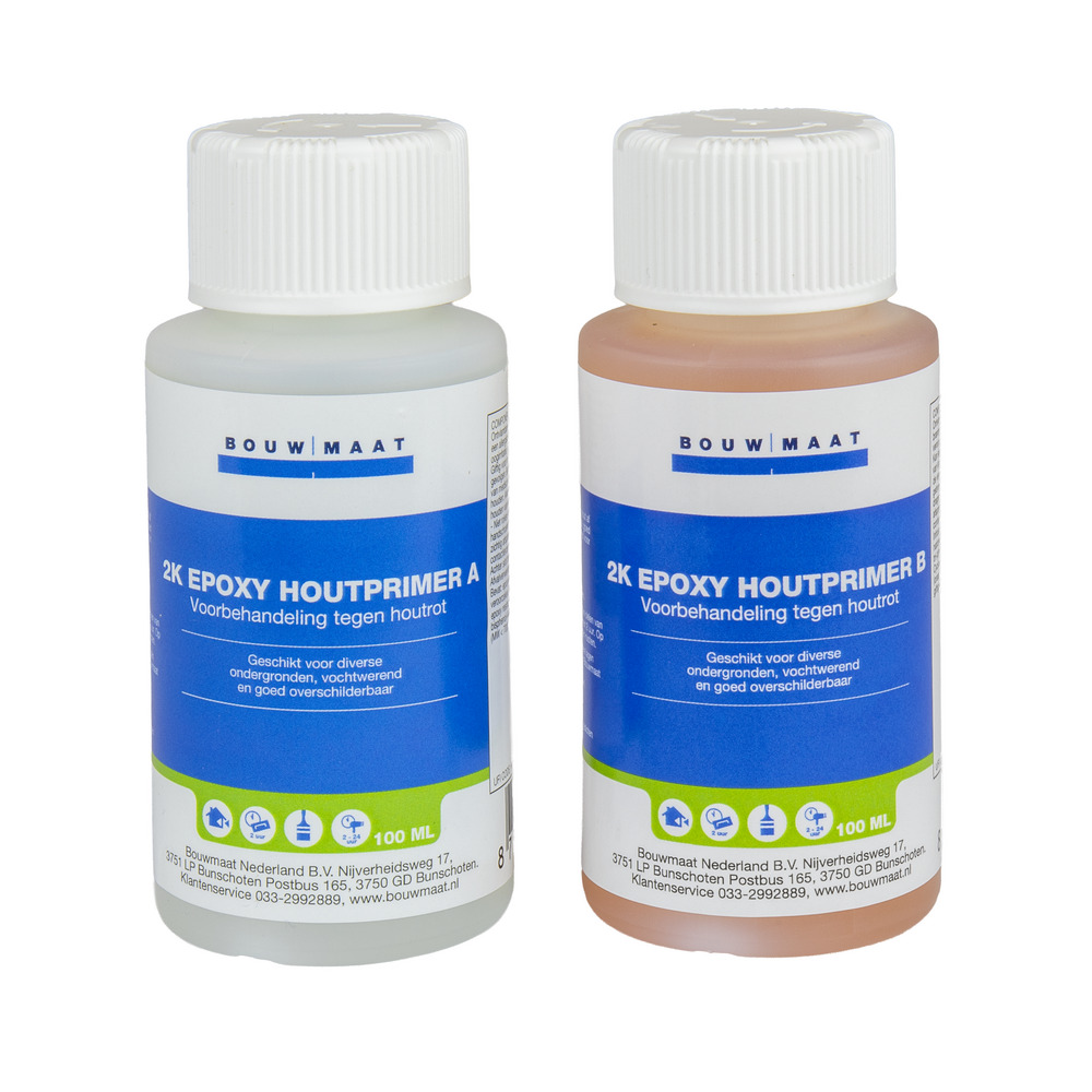 Bouwmaat 2K Epoxy Houtprimer Set 200ml