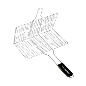Dubbele grill voor 6 steaks 34x22cm vlamwerend – COOK IN GARDEN
