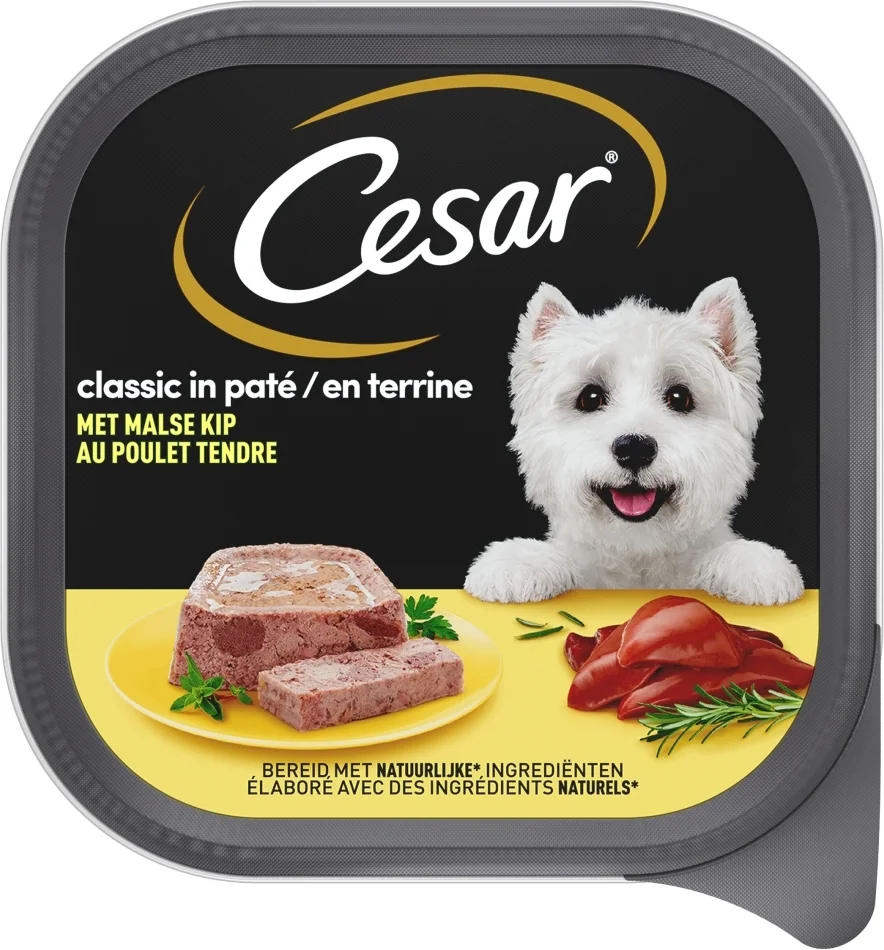 Cesar hondenvoer in paté kip 300 g